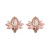 (coffeeg )earrings temperament retro geometry glass diamond earrings samll Alloy diamond Earring