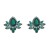 earrings temperament retro geometry glass diamond earrings samll Alloy diamond Earring