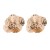 retro exaggerating pattern flowers earrings occidental style samll silver ear stud samll high Earring