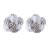 retro exaggerating pattern flowers earrings occidental style samll silver ear stud samll high Earring