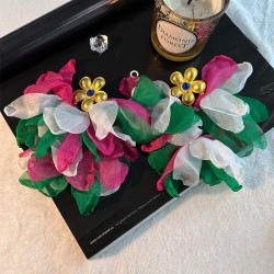 handmade production flowers tassel earrings  occidental styleins original earr..