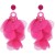  handmade Cloth flowers earrings woman  occidental style fashion exaggerating long style earring E