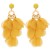  handmade Cloth flowers earrings woman  occidental style fashion exaggerating long style earring E