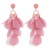  handmade Cloth flowers earrings woman  occidental style fashion exaggerating long style earring E