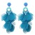  handmade Cloth flowers earrings woman  occidental style fashion exaggerating long style earring E