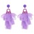  handmade Cloth flowers earrings woman  occidental style fashion exaggerating long style earring E