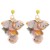  handmade Cloth flowers earrings woman  occidental style fashion exaggerating long style earring E