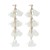  crystal flowers earrings  occidental style wind handmade Cloth long style tassel lady Earring