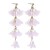  crystal flowers earrings  occidental style wind handmade Cloth long style tassel lady Earring