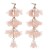  crystal flowers earrings  occidental style wind handmade Cloth long style tassel lady Earring