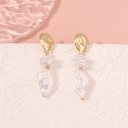  Pearl temperament all-Purpose earrings ear stud Earring Alloy woman