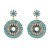 occidental style ethnic style glass Rhinestone watch-face hollow exaggerating temperament lady colorful pendant 