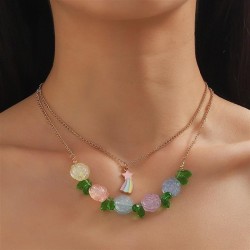 flowers flowers temperament all-Purpose trend Pearl necklace clavicle chain