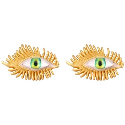  eyes temperament all-Purpose earrings ear stud woman