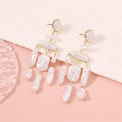  Pearl temperament all-Purpose earrings ear stud Earring Alloy woman