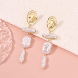  Pearl temperament all-Purpose earrings ear stud Earring Alloy woman