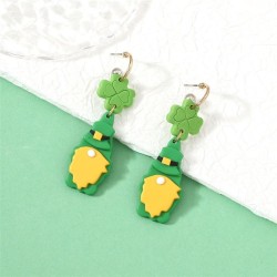  four clover lovely all-Purpose temperament ear stud earrings Earring woman