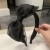 black big bow Headband hair clip width temperament Headband woman