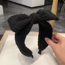 Autumn and Winter bow velvet Headband high brief all-Purposeins Headband hair ..