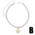 occidental style fashion love necklace woman bronzek gold retro star clavicle chainnkq