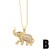 occidental style elephant necklace woman temperament all-Purpose embed zircon gilded clavicle chainnkb