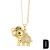 occidental style elephant necklace woman temperament all-Purpose embed zircon gilded clavicle chainnkb