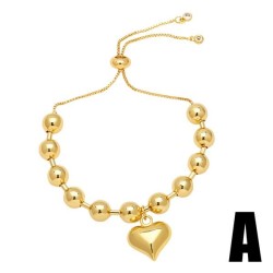  brief love bracelet occidental style fashion bronzek gold beads bracelet woma..
