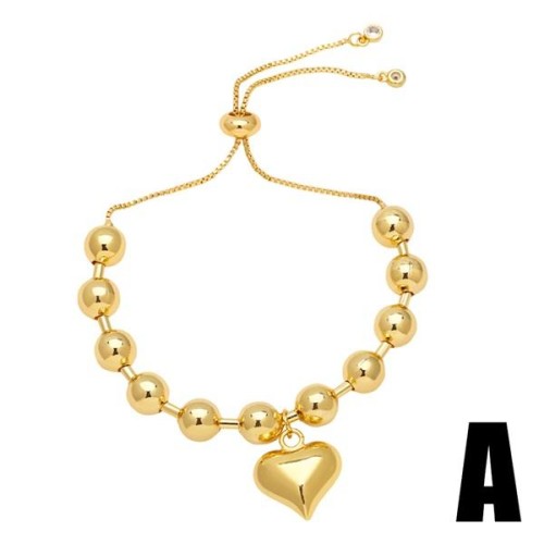  brief love bracelet occidental style fashion bronzek gold beads bracelet womanbrm