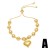  brief love bracelet occidental style fashion bronzek gold beads bracelet womanbrm