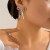 occidental styleowEarring bow ear stud  samll Metal beltins wind Earring woman