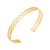 occidental style wind stainless steel color retention opening bangle  hollow star love Word snake 