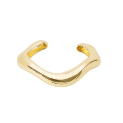  samll surface circle wave bangle  wind temperament Irregular opening woman