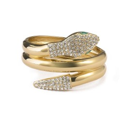 occidental style diamond snake multilayer surround bangle  personality trend o..