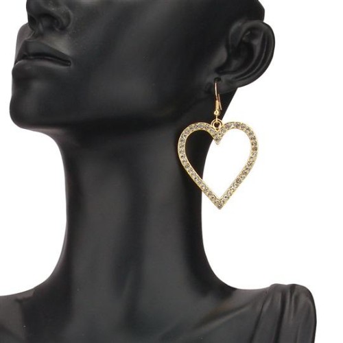 occidental style  fashion brief Alloy pendant necklace woman earrings Peach heart set
