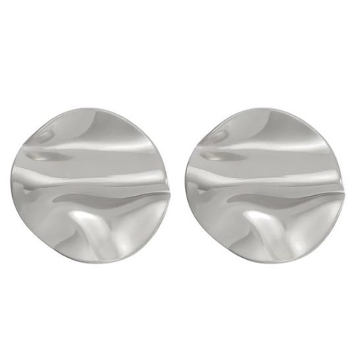  titanium steel geometry earringsins wind occidental style retro surface Irregular earrings medium Earring