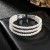 multilayer diamond Pearl bracelet wedding fully-jewelled Pearl bangle woman