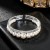 multilayer diamond Pearl bracelet wedding fully-jewelled Pearl bangle woman