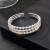 multilayer diamond Pearl bracelet wedding fully-jewelled Pearl bangle woman
