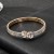  elasticity diamond bangle  gold silver color claw chain opening bride Rhinestone fully-jewelled woman