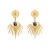 fashion titanium steel earrings eyes four clover Round ear stud all-Purpose stainless steel Earring