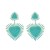 earrings Bohemia ethnic style earrings long style multilayer triangle heart-shaped