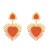 earrings Bohemia ethnic style earrings long style multilayer triangle heart-shaped