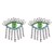 occidental style exaggerating samll high earrings woman diamond eyes tassel earrings long style banquet Earrin