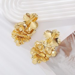 occidental style fashion Metal earrings woman Alloy flowers all-Purpose person..