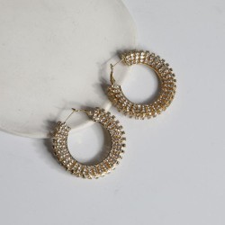 summer tree same style fully-jewelled exaggerating style earrings ear stud wom..