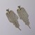 occidental style style fashion fully-jewelled love tassel earrings high long style ear stud silver Earringearrin