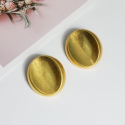 Autumn and Winterrose style tree bronze earrings Ear clip woman