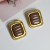  tree black gold style long square earrings bronze retro square ear stud Earring womanearrings
