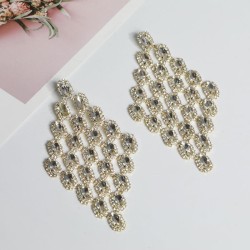 occidental style style exaggerating high Rhinestone diamond temperament long s..