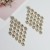 ( Gold)occidental style style exaggerating high Rhinestone diamond temperament long style rhombus earrings high ear stu